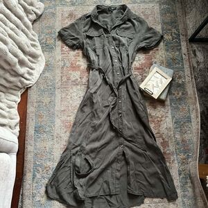 Utility Style Shirt Dress